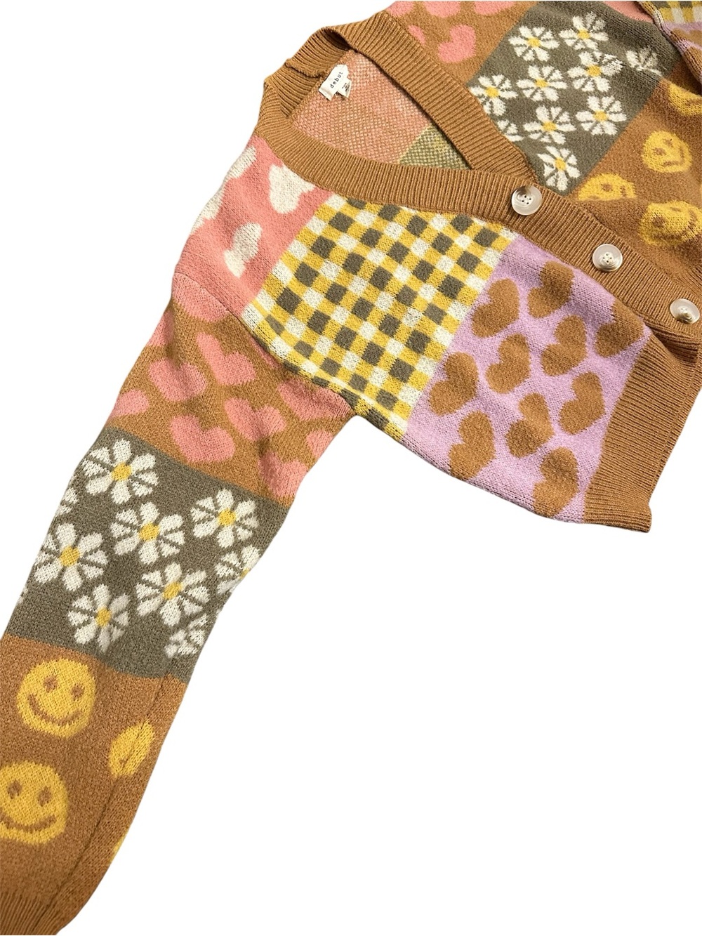 Debut Multicolor Patchwork Cardigan - Picture 5 of 11